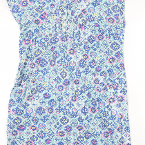 Country Rose Womens Multicoloured Geometric Viscose Shift Size 12 V-Neck