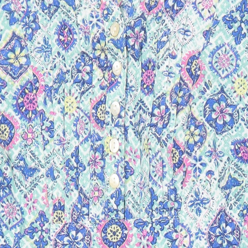 Country Rose Womens Multicoloured Geometric Viscose Shift Size 12 V-Neck