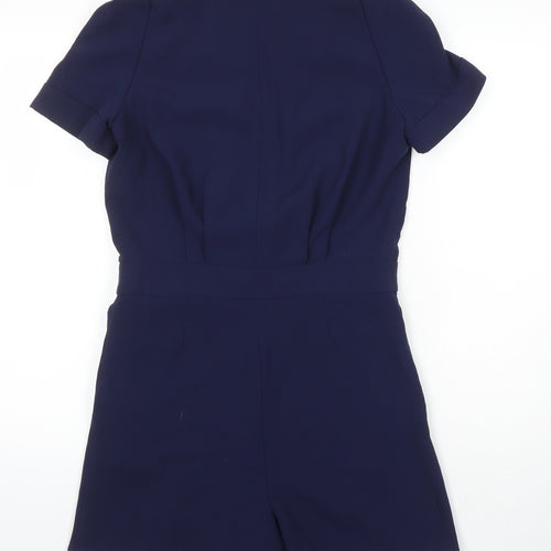 Karen Millen Womens Blue 100% Polyester Playsuit One-Piece Size 8