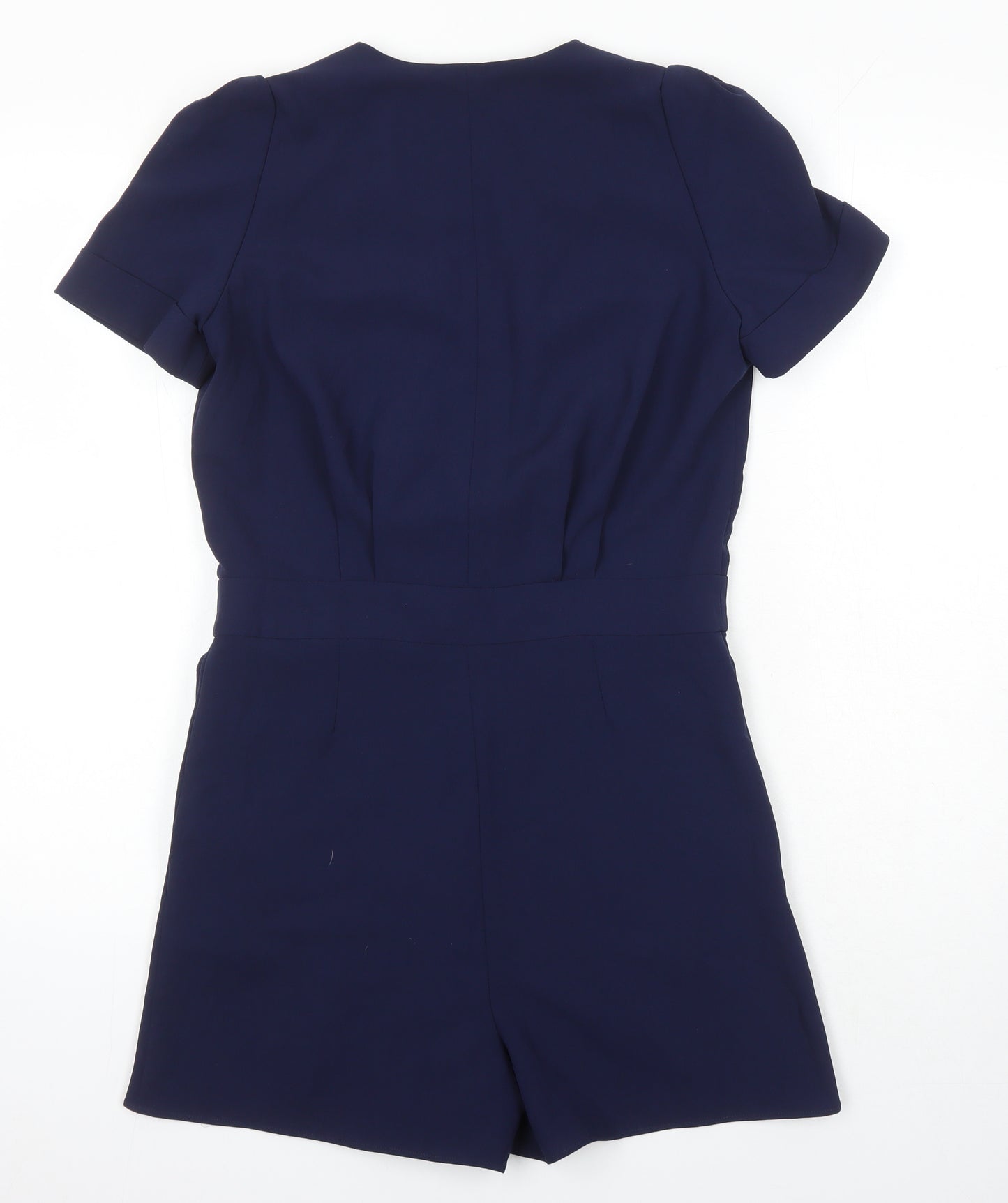 Karen Millen Womens Blue 100% Polyester Playsuit One-Piece Size 8