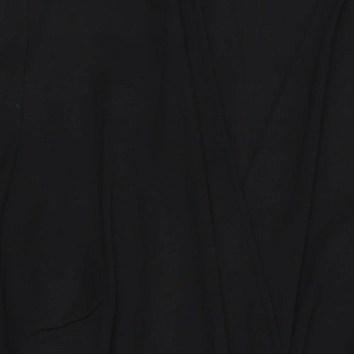 M&S Womens Black Polyester Shift Size 12 V-Neck