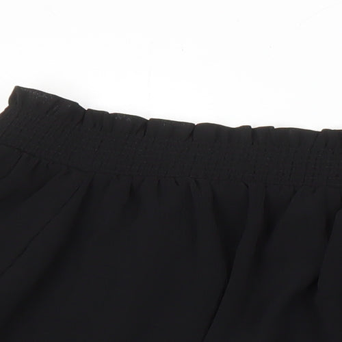 New Look Womens Black Polyester Tunic Blouse Size 14 Boat Neck