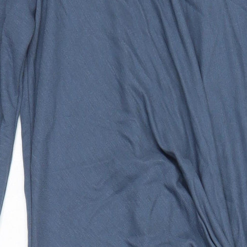 M&S Womens Blue Modal A-Line Size 6 Round Neck