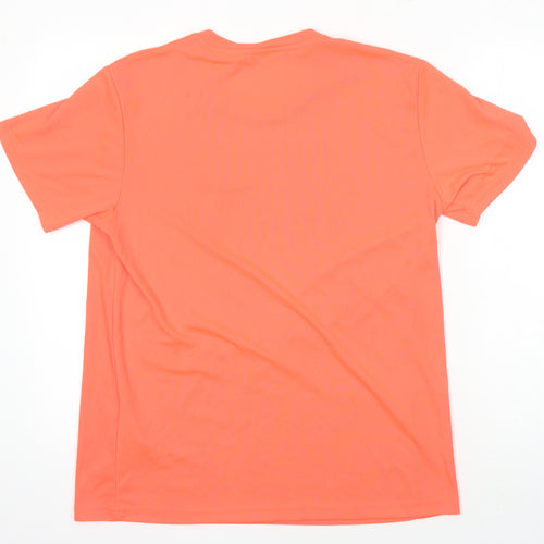 Roly Sport Womens Pink Polyester Basic T-Shirt Size L Round Neck