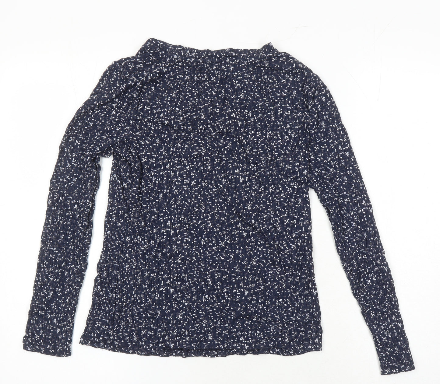 M&S Womens Multicoloured Floral Viscose Jersey Blouse Size 10 Sweetheart