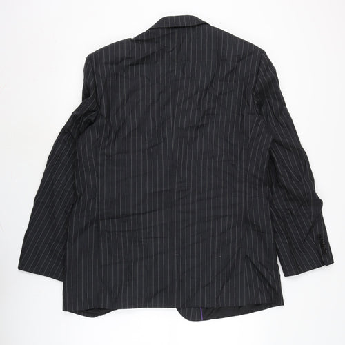 Brook Taverner Mens Black Jacket Size 44 Button