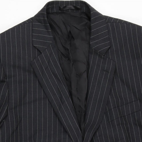 Brook Taverner Mens Black Jacket Size 44 Button