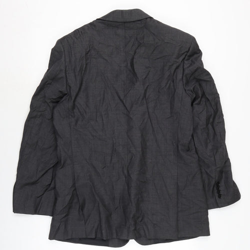 Brook Taverner Mens Grey Jacket Size 44 Button