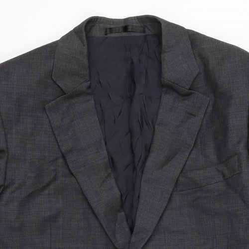 Brook Taverner Mens Grey Jacket Size 44 Button