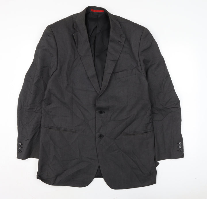 Burton Mens Grey Jacket Size 44 Button
