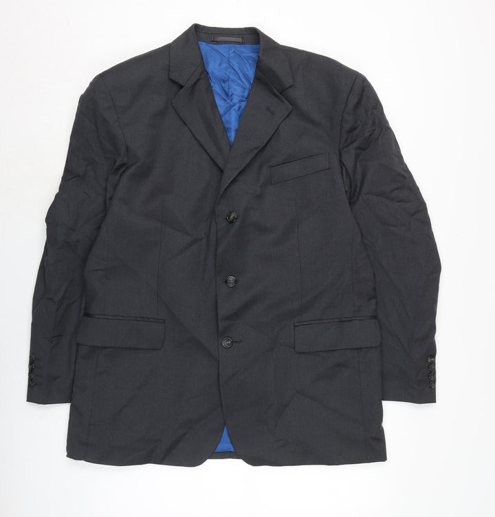 Berwin & Berwin. Mens Grey Jacket Size 44 Button
