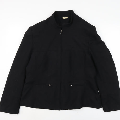 Klass Womens Black Jacket Size 20 Zip
