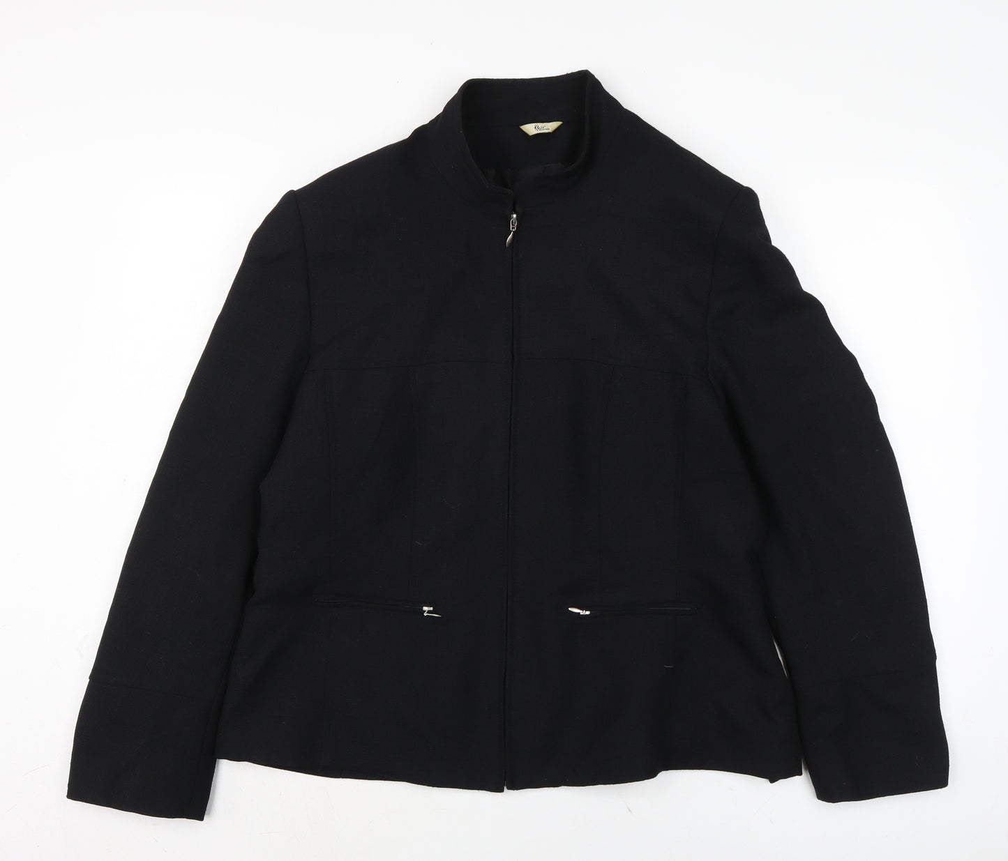 Klass Womens Black Jacket Size 20 Zip