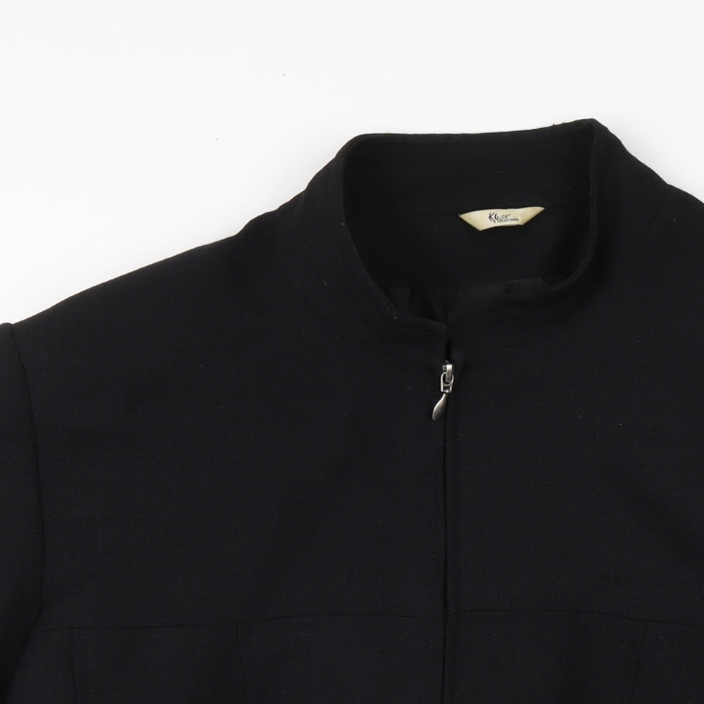 Klass Womens Black Jacket Size 20 Zip