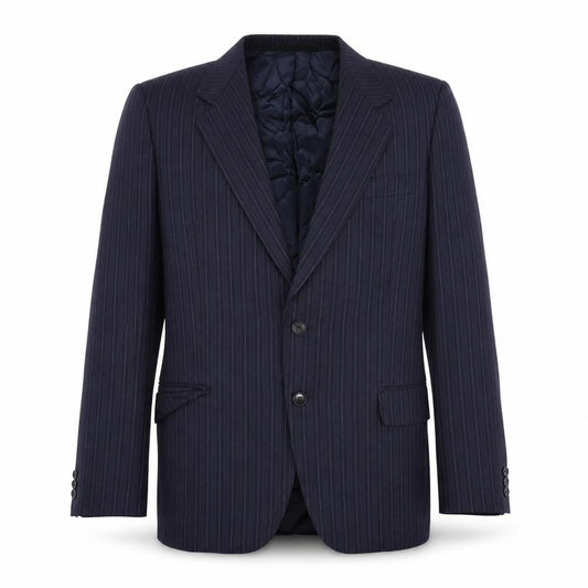 Front view of HC Pearson men’s blue jacket, size 42, button