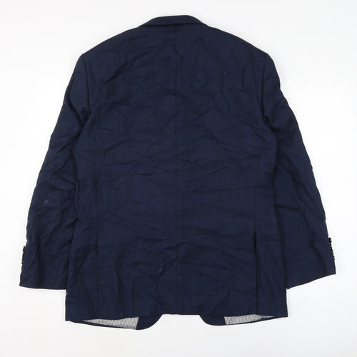 REMUS UOMO Mens Blue Jacket Size 40 Button