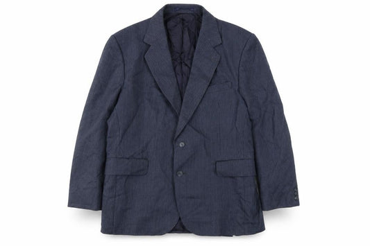 Front view of Dunn & Co men’s blue jacket, size 44, button