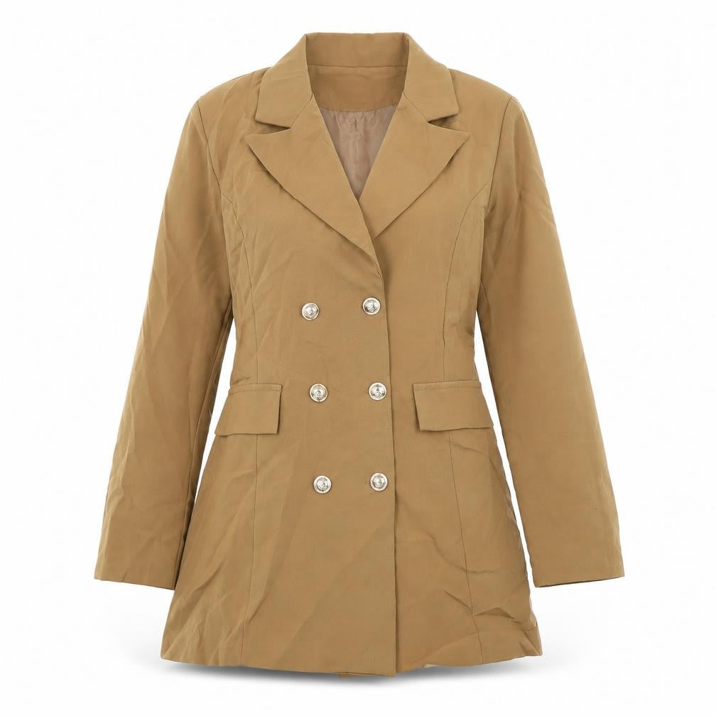Lucy H Womens Brown Jacket Size M Button