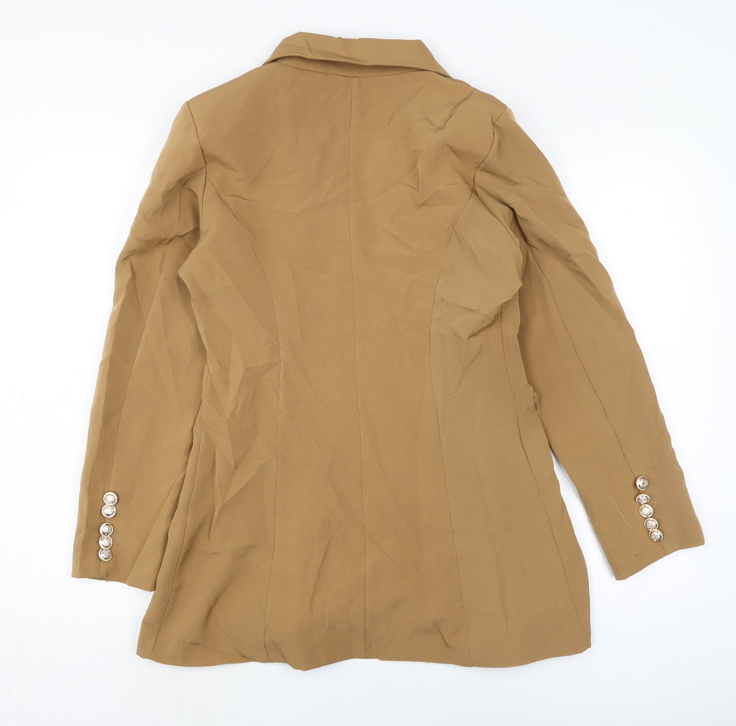 Lucy H Womens Brown Jacket Size M Button