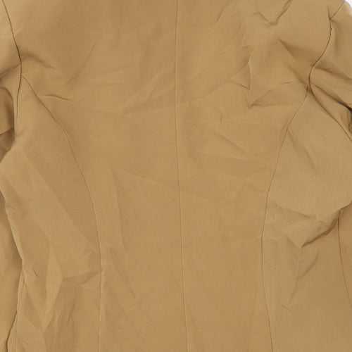 Lucy H Womens Brown Jacket Size M Button