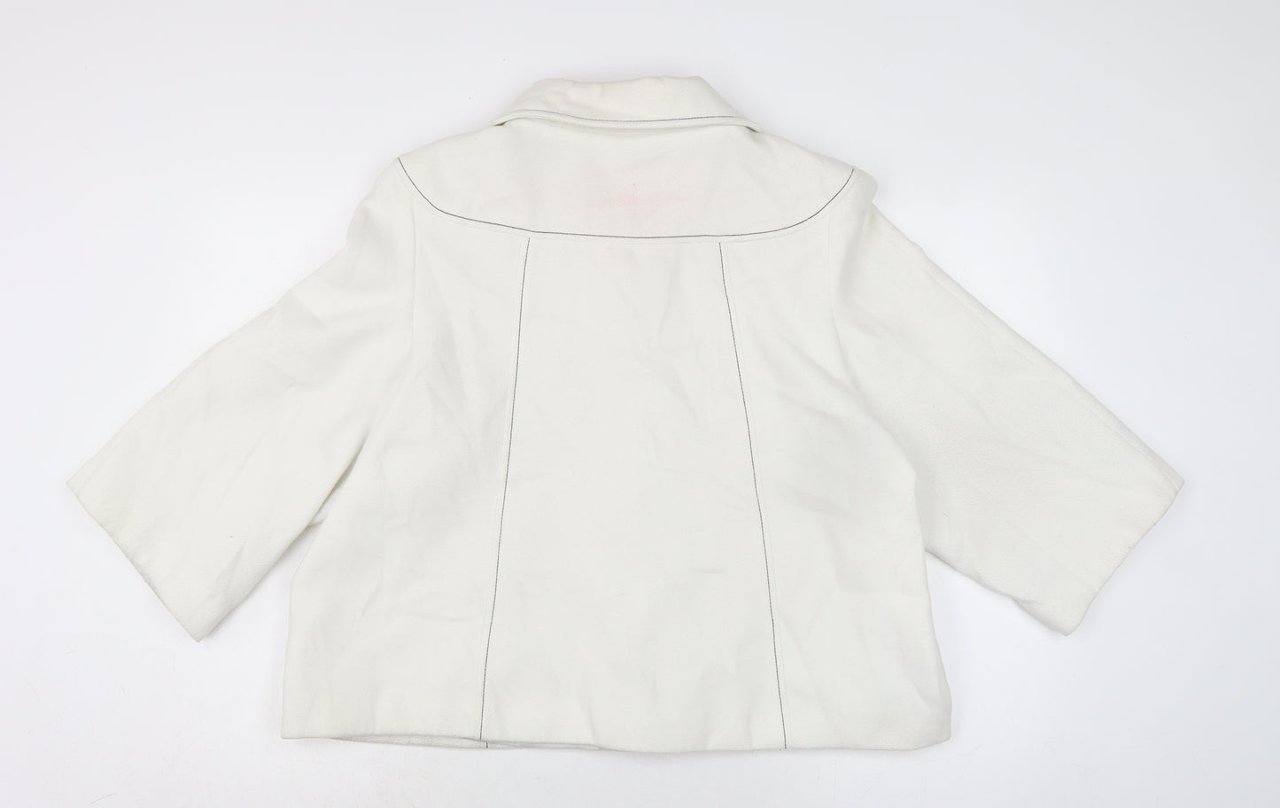 TG Womens White Jacket Size 24 Button