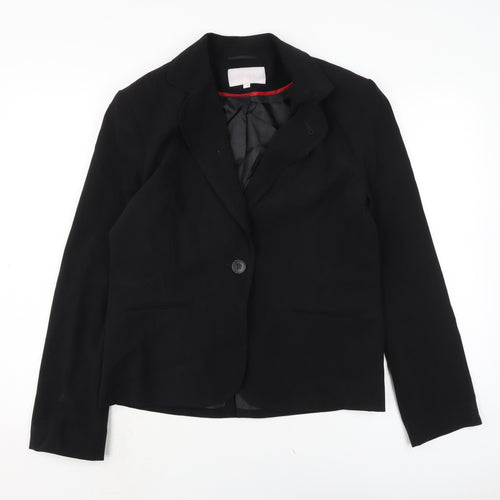 Evil Womens Black Jacket Size 16 Button