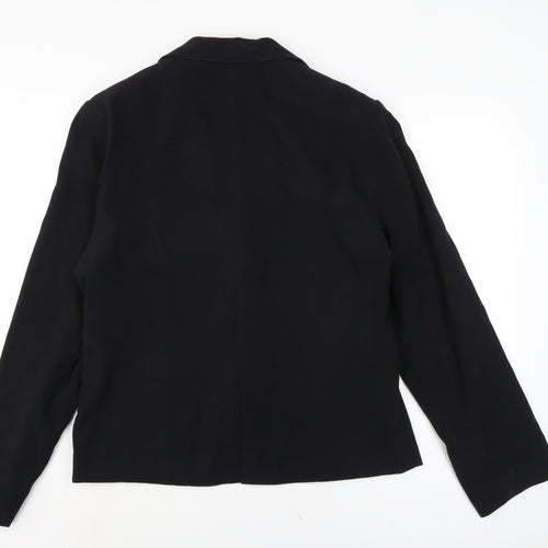 Evil Womens Black Jacket Size 16 Button