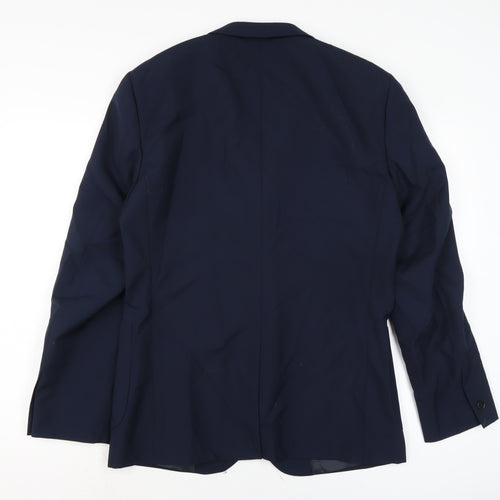 Jeff Banks Mens Blue Jacket Size M Button