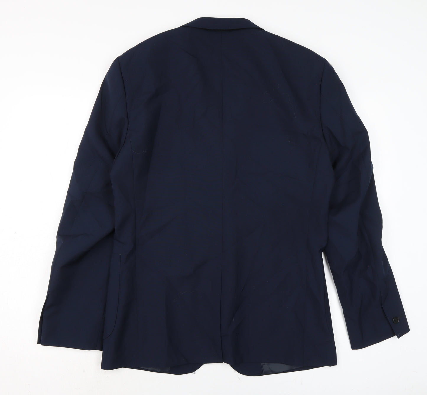 Jeff Banks Mens Blue Jacket Size M Button