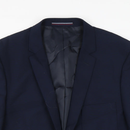 Jeff Banks Mens Blue Jacket Size M Button