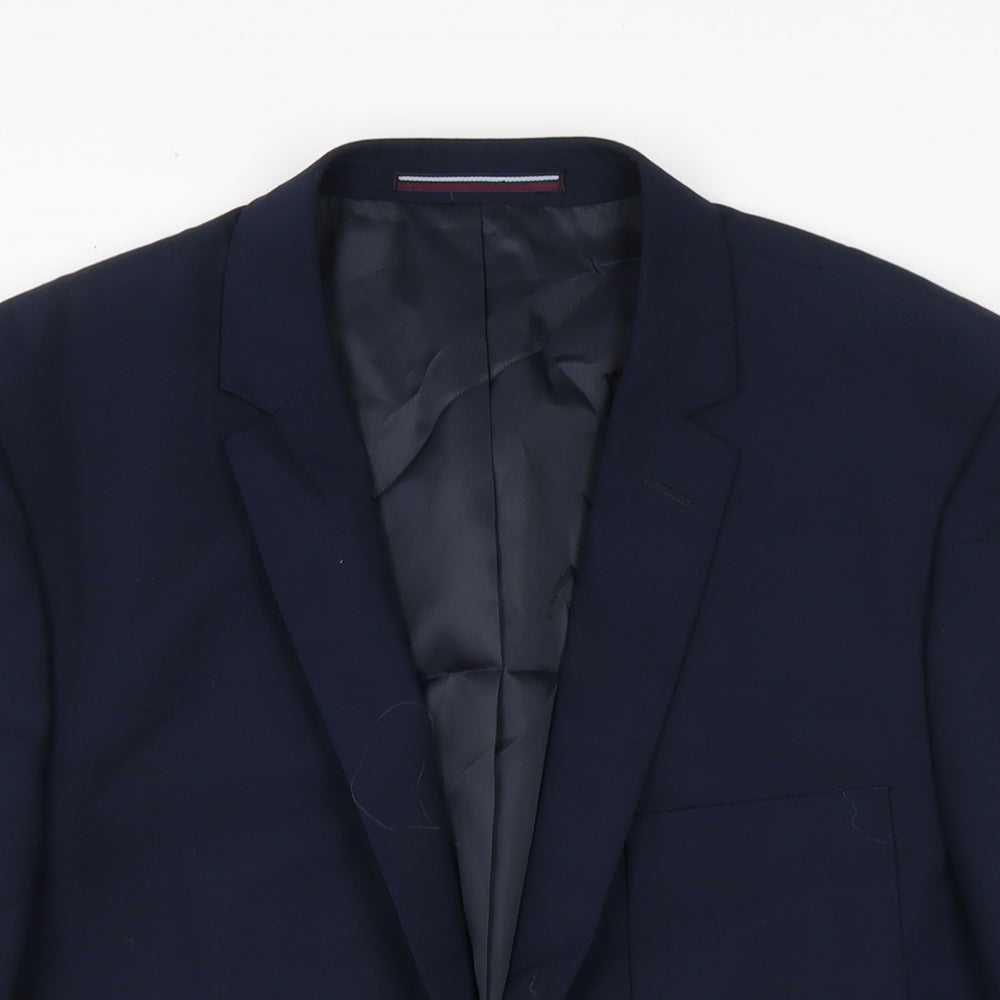 Jeff Banks Mens Blue Jacket Size M Button