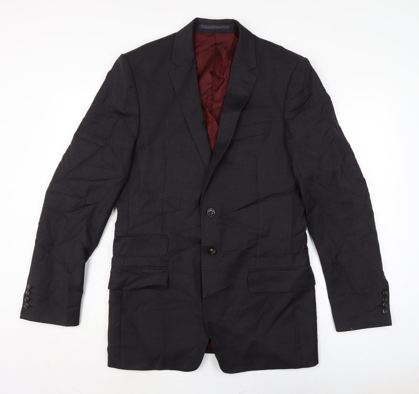 Marks and Spencer Mens Grey Jacket Size 38 Button