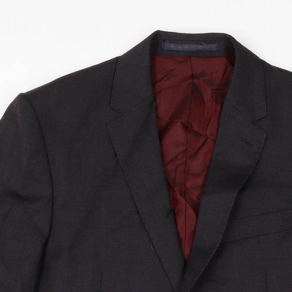 Marks and Spencer Mens Grey Jacket Size 38 Button