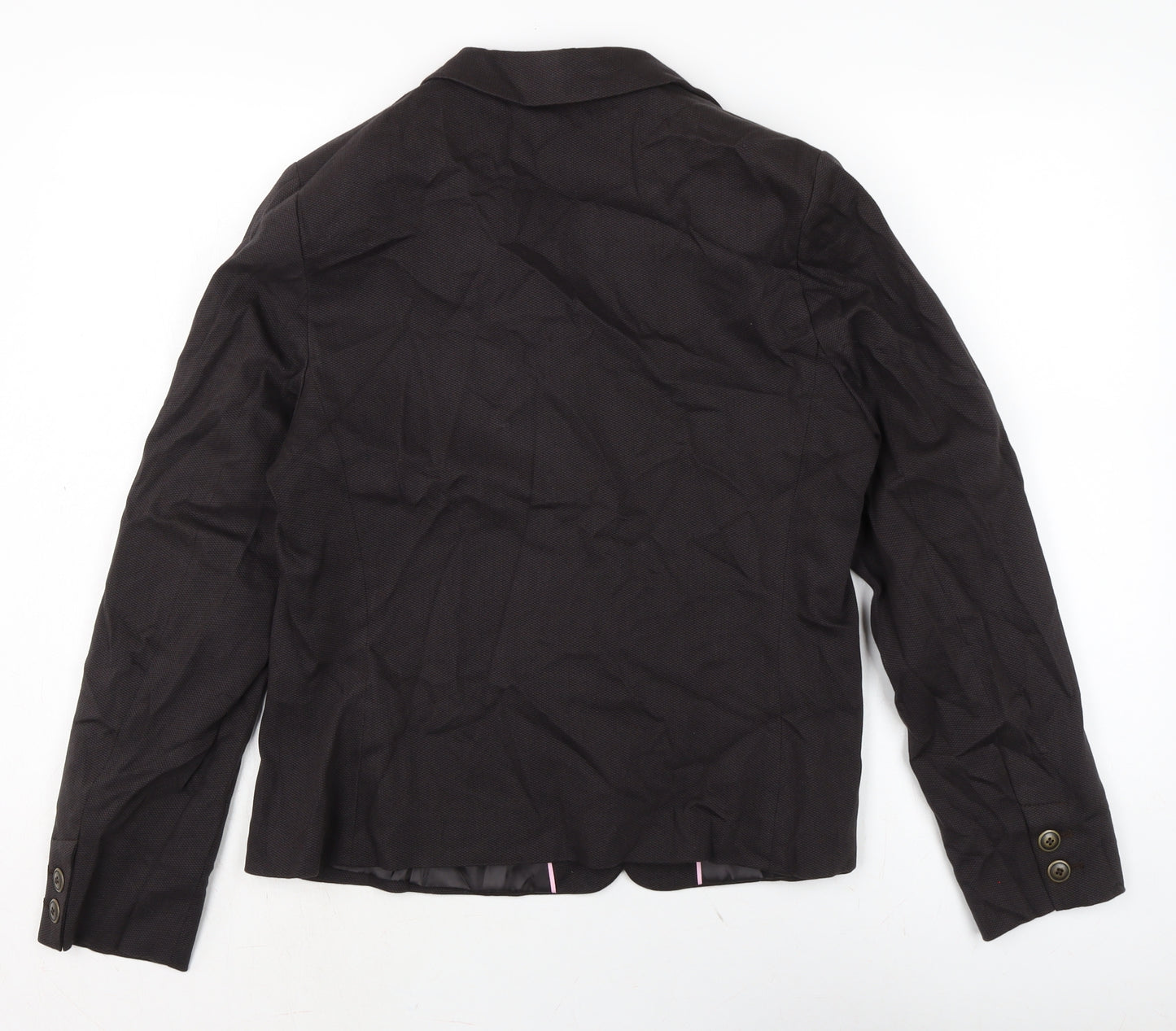 Marks and Spencer Womens Black Jacket Size 16 Button
