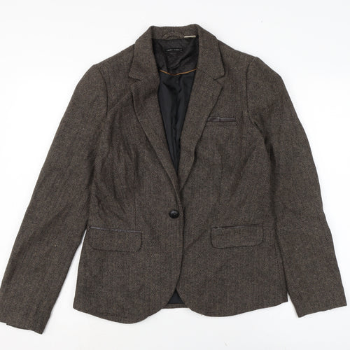La radoute Womens Brown Jacket Size 12 Button