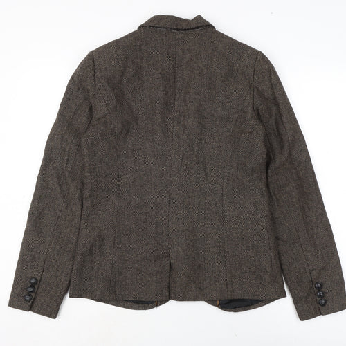 La radoute Womens Brown Jacket Size 12 Button