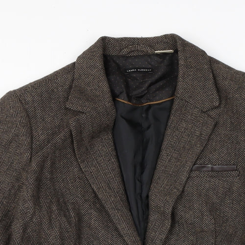 La radoute Womens Brown Jacket Size 12 Button