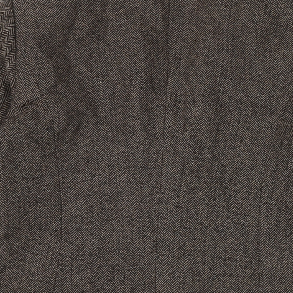 La radoute Womens Brown Jacket Size 12 Button