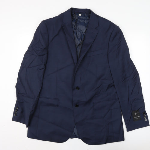 Autograph Mens Blue Jacket Size 42 Button