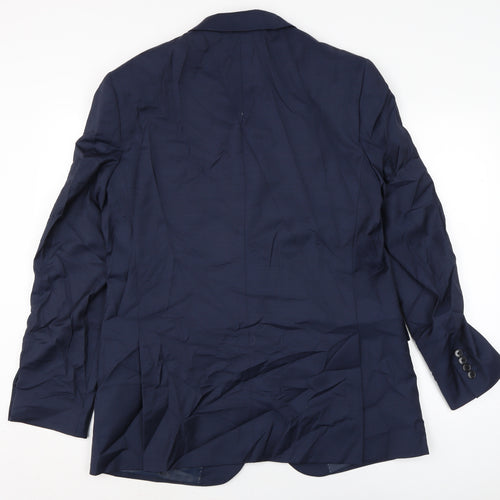 Autograph Mens Blue Jacket Size 42 Button