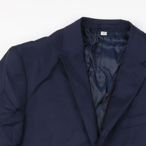 Autograph Mens Blue Jacket Size 42 Button