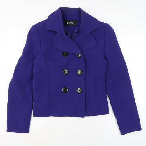 Papaya Womens Pink Jacket Size 12 Buckle