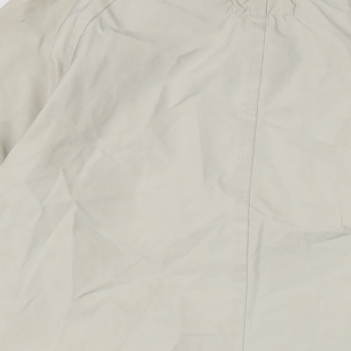 Georgio Armani Mens Ivory Rain Coat Coat Size XL Snap