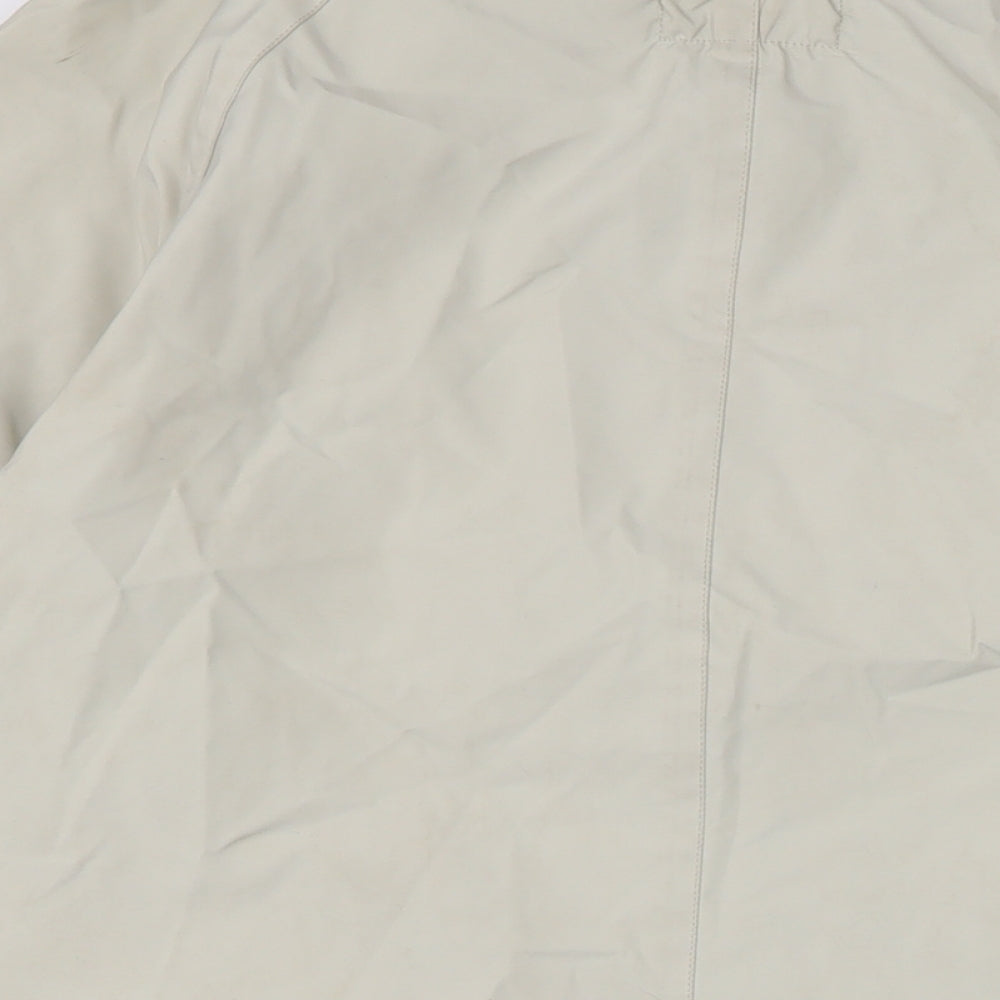 Georgio Armani Mens Ivory Rain Coat Coat Size XL Snap