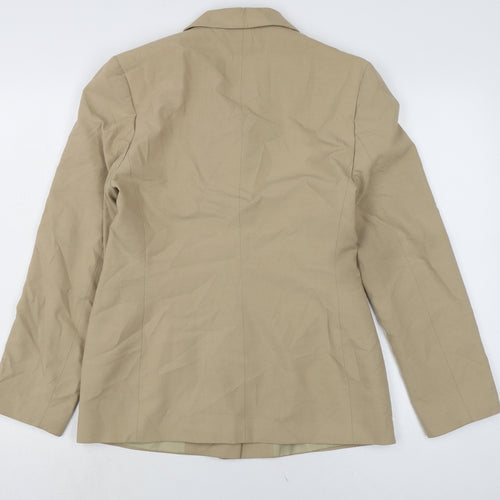 NEXT Womens Beige Jacket Coatigan Size 12 Button