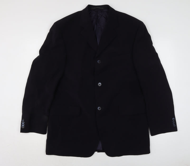 obvious Mens Blue Jacket Size 46 Button