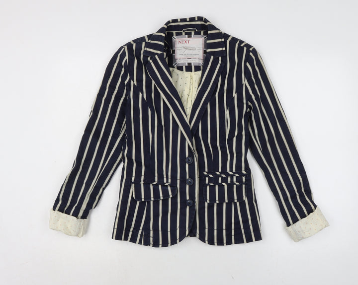 NEXT Womens Blue Jacket Size 8 Button