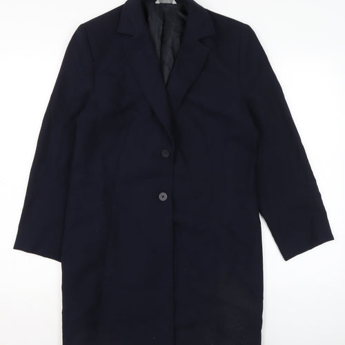 Marks and Spencer Womens Blue Jacket Size 12 Button