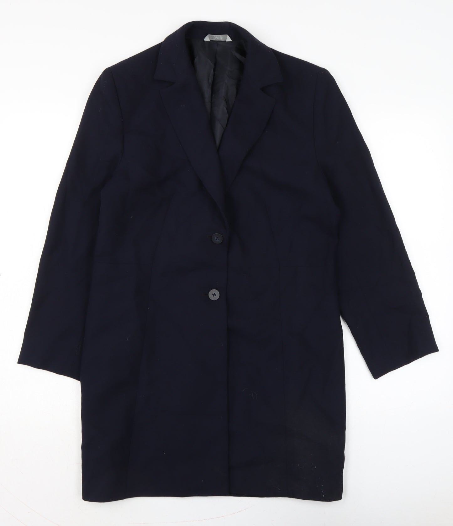 Marks and Spencer Womens Blue Jacket Size 12 Button