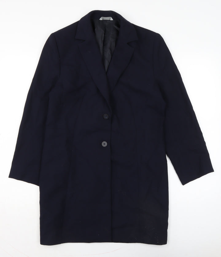 Marks and Spencer Womens Blue Jacket Size 12 Button